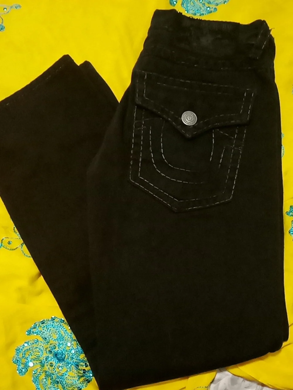 Men's True Religion Black Jeans Size 34